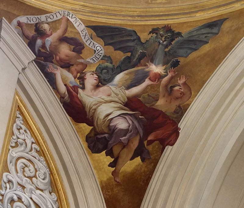 Ascesa di santa Maria Maddalena de' Pazzi con tutti i santi fiorentini - Santa Maria Maddalena de' Pazzi, Firenze